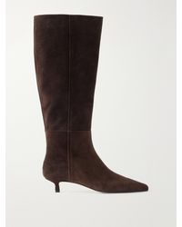 Aeyde - Sabrina 35 Suede Knee Boots - Lyst