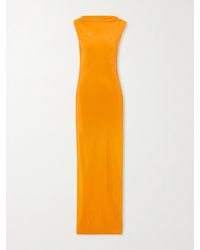 SIR. - Isla Open-Back Draped Silk Crepe De Chine Gown - Lyst