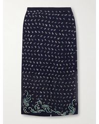 Dries Van Noten - Midirock Aus Chiffon Mit Verzierungen - Lyst