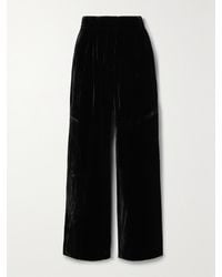 Ulla Johnson - Veronica Velvet Wide-Leg Pants - Lyst