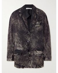Acne Studios - Distressed Twill Blazer - Lyst