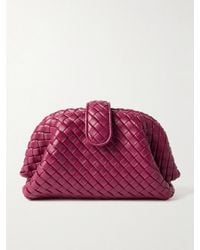 Bottega Veneta - Lauren 1980 Small Intrecciato Leather Clutch - Lyst