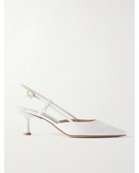 Gianvito Rossi - Ascent 55 Leather Slingback Pumps - Lyst