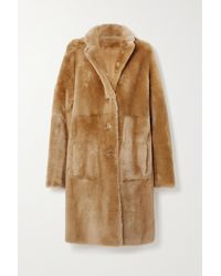 JOSEPH Manteau Réversible En Peau Lainée Brittany - Neutre