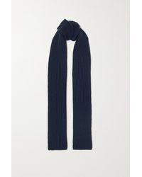 Ganni - Ribbed Recycled Wool-blend Scarf - Lyst