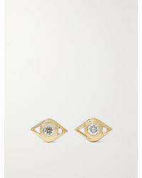Sydney Evan - Small Evil Eye 14-Karat Diamond Earrings - Lyst