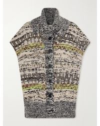 Dries Van Noten - Sleeveless Intarsia-Knit Wool And Cashmere-Blend Vest - Lyst