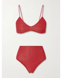 Oséree - Lumière Metallic Lurex Bikini - Lyst