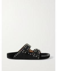 Isabel Marant - Lennyo Studded Leather Slides - Lyst