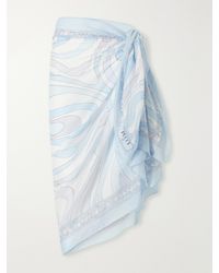 PUCCI - Printed Cotton-Voile Pareo - Lyst
