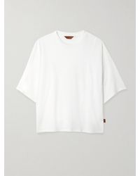 Jamie Haller - The Draped Tee Cotton And Modal-Blend Jersey T-Shirt - Lyst