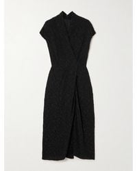 Dries Van Noten - Wrap-Effect Cloqué Midi Dress - Lyst