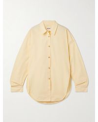 KHAITE - Goya Cotton-Poplin Shirt - Lyst