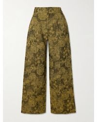 D'Estree - Yoshitomo Embroidered Woven Straight-Leg Pants - Lyst