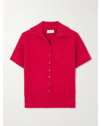 Magda Butrym - Cotton-Blend Polo Sweater - Lyst