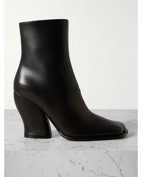 Loewe - Onda Two-Tone Leather Ankle Boots - Lyst