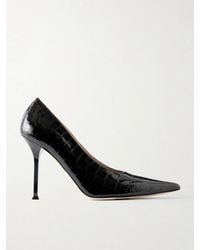 Christen - Helix 95 Croc-Effect Patent Leather Pumps - Lyst