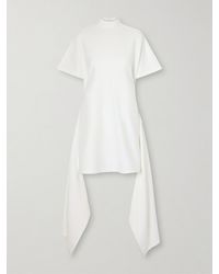 Alaïa - Cotton-Blend Jersey Mini Dress - Lyst