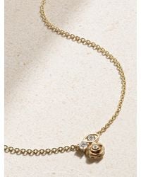 Sydney Evan - Large Marquis Eye And Rose 14-Karat Diamond Necklace - Lyst