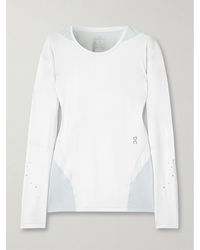 On Shoes - Post Archive Facti Oberteil Aus Mesh Und Stretch-Jersey - Lyst