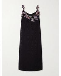Dries Van Noten - Embellished Moire Mini Dress - Lyst