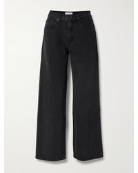 SLVRLAKE Denim - Noah Relaxed Turn Up High-Rise Straight-Leg Jeans - Lyst