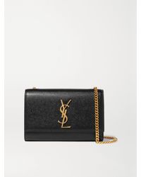 Saint Laurent - Monogramme Kate Kleine Schultertasche Aus Strukturiertem Leder - Lyst