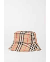 Burberry Checked Cotton-blend Twill Bucket Hat - Multicolour