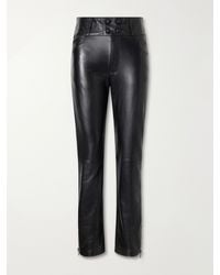 Blazé Milano - Darryl Leather Straight-Leg Pants - Lyst