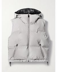 Aztech Mountain - Snowbird Cropped Quilted Shell Hooded Down Vest - Lyst