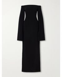 Solace London - Marcella Off-The-Shoulder Crepe Gown - Lyst