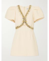Rebecca Vallance - Alexandrite Embellished Cady Mini Dress - Lyst