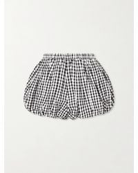 Alix Of Bohemia - Briar Gathered Checked Cotton Shorts - Lyst