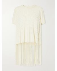 Sea - Carlotta Embellished Cotton Blouse - Lyst
