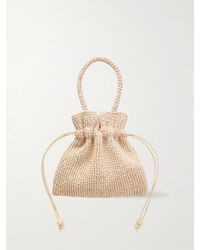 Loeffler Randall - Kylie Woven Raffia Pouch - Lyst