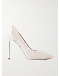 Aquazzura - Voile 105 Tulle And Satin Pumps - Lyst