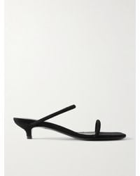 TOTEME - The Minimalist Suede Sandals - Lyst