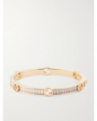 Gucci - Blondie-Tone And Cubic Zirconia Bracelet - Lyst