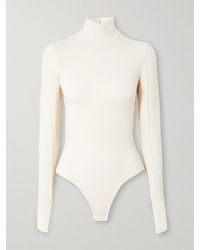 Commando - String-Body Aus Stretch-Jersey Mit Stehkragen - Lyst