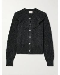 Doen - Nerina Cable And Pointelle-Knit Alpaca-Blend Cardigan - Lyst