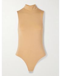The Park - Joyce Stretch-Tencel Lyocell Turtleneck Thong Bodysuit - Lyst