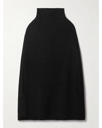 Sa Su Phi - Marine Ribbed Cashmere Cape - Lyst