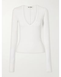 ÉTERNE - Ribbed Jersey T-Shirt - Lyst