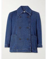 Altuzarra - Hayden Double-Breasted Denim Jacket - Lyst
