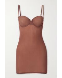 Skims Naked Slip Dress - Brown