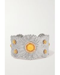 Buccellati Blossoms Eternelle Sterling Silver, Gold Vermeil And Sapphire  Ring - 52 - ShopStyle