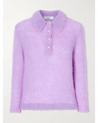 Chloé - Alpaca-Blend Polo Sweater - Lyst