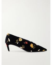 KHAITE - Miriam 50 Embroidered Velvet Pumps - Lyst
