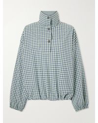 Marni - Gathered Checked Cotton Blouse - Lyst