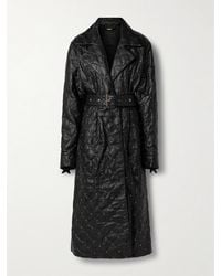 Dodo Bar Or - Belted Studded Quilted Leather Midi Dress - Lyst